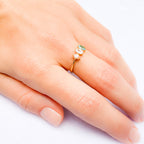 Elegant Three-Stone Ring – Minimal Design