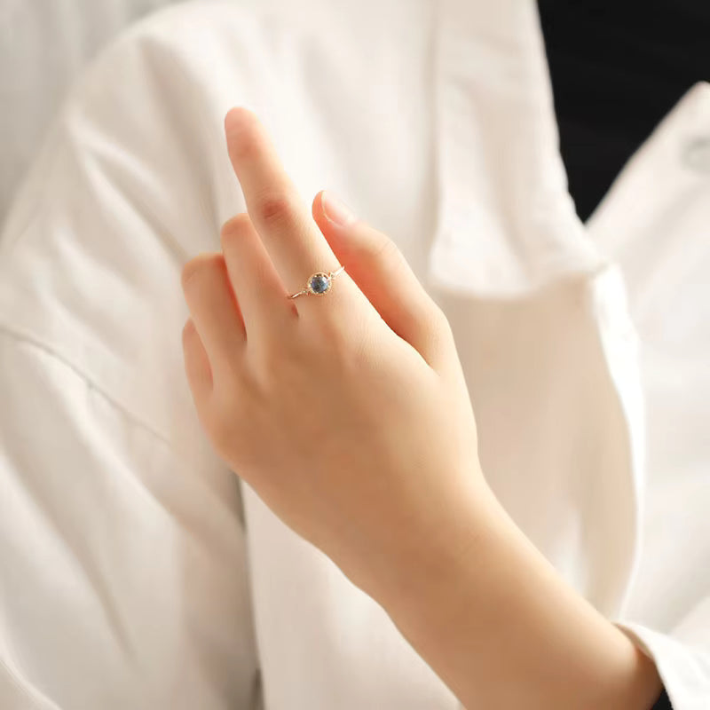 Retro Abalone Shell Ring • Minimal Luxe Jewelry