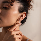 Pave Birthstone Drop Huggies