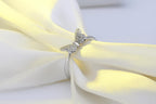 Butterfly zircon ring