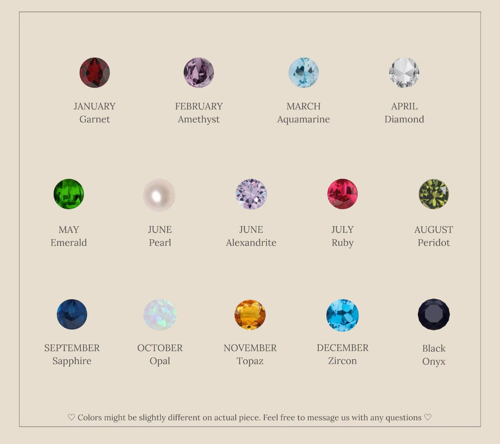 Halo Birthstone Necklace