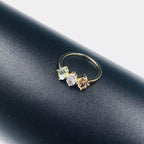 Elegant Three-Stone Ring – Minimal Design