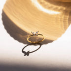 Butterfly Ring Dainty Diamond