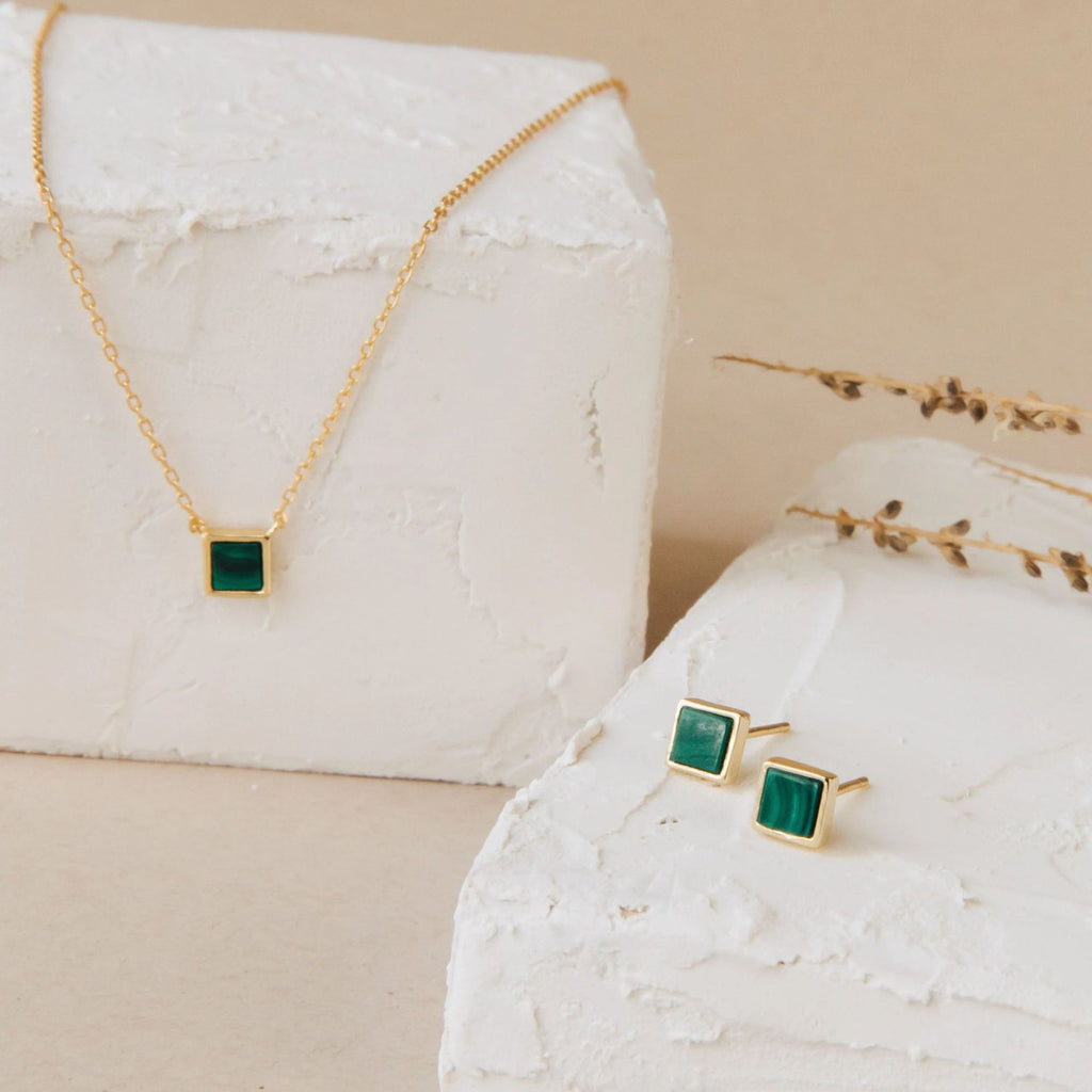 Peacock Green Square Simple