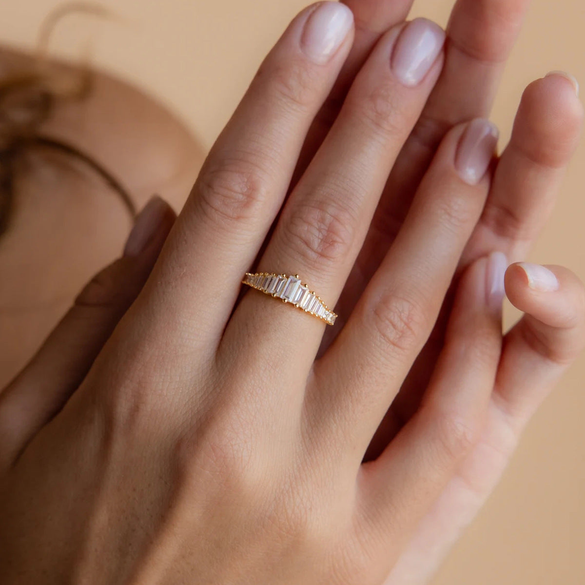 Art Deco Diamond Ring in 18k Gold