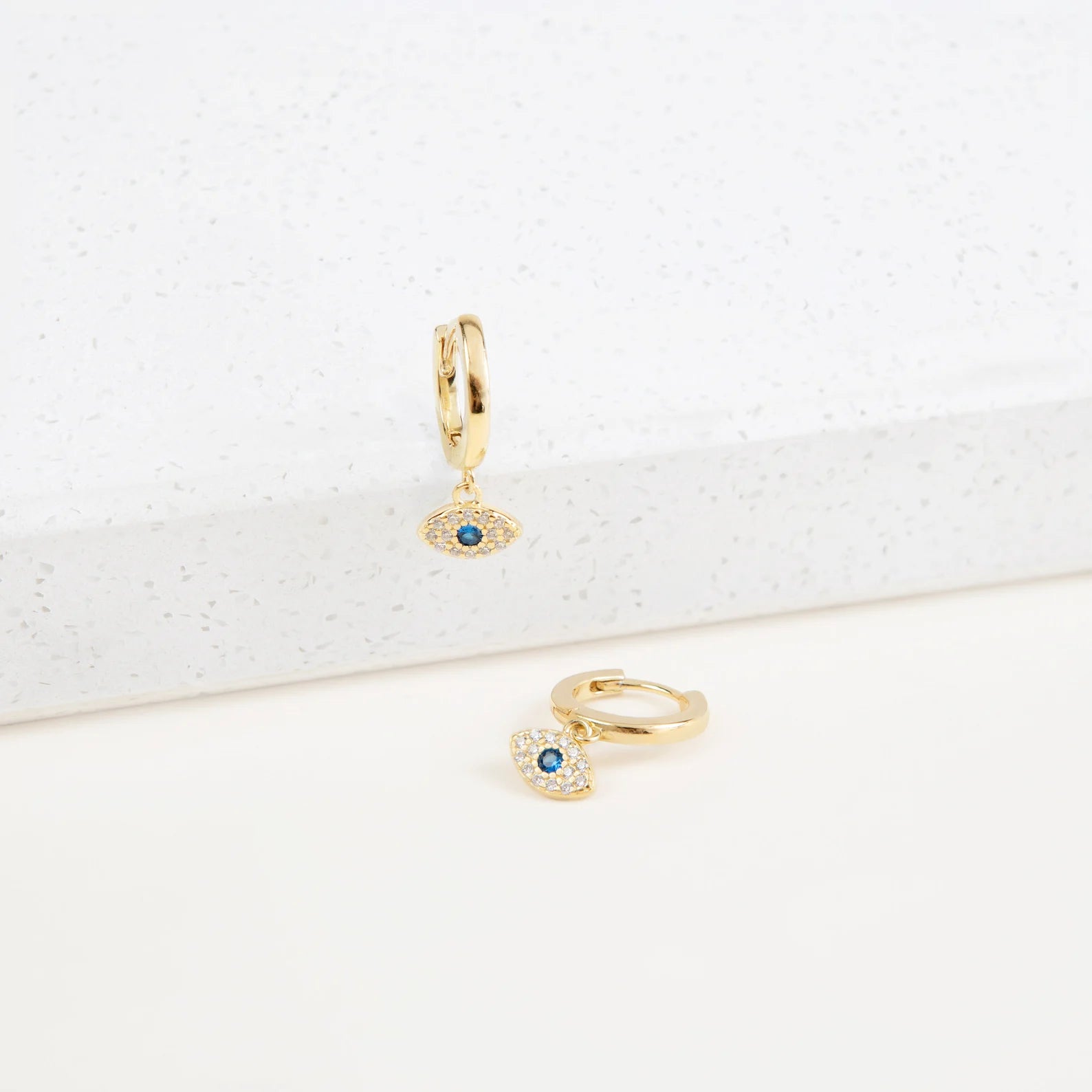 Evil Eye Jewelry • Dainty Eye Earrings