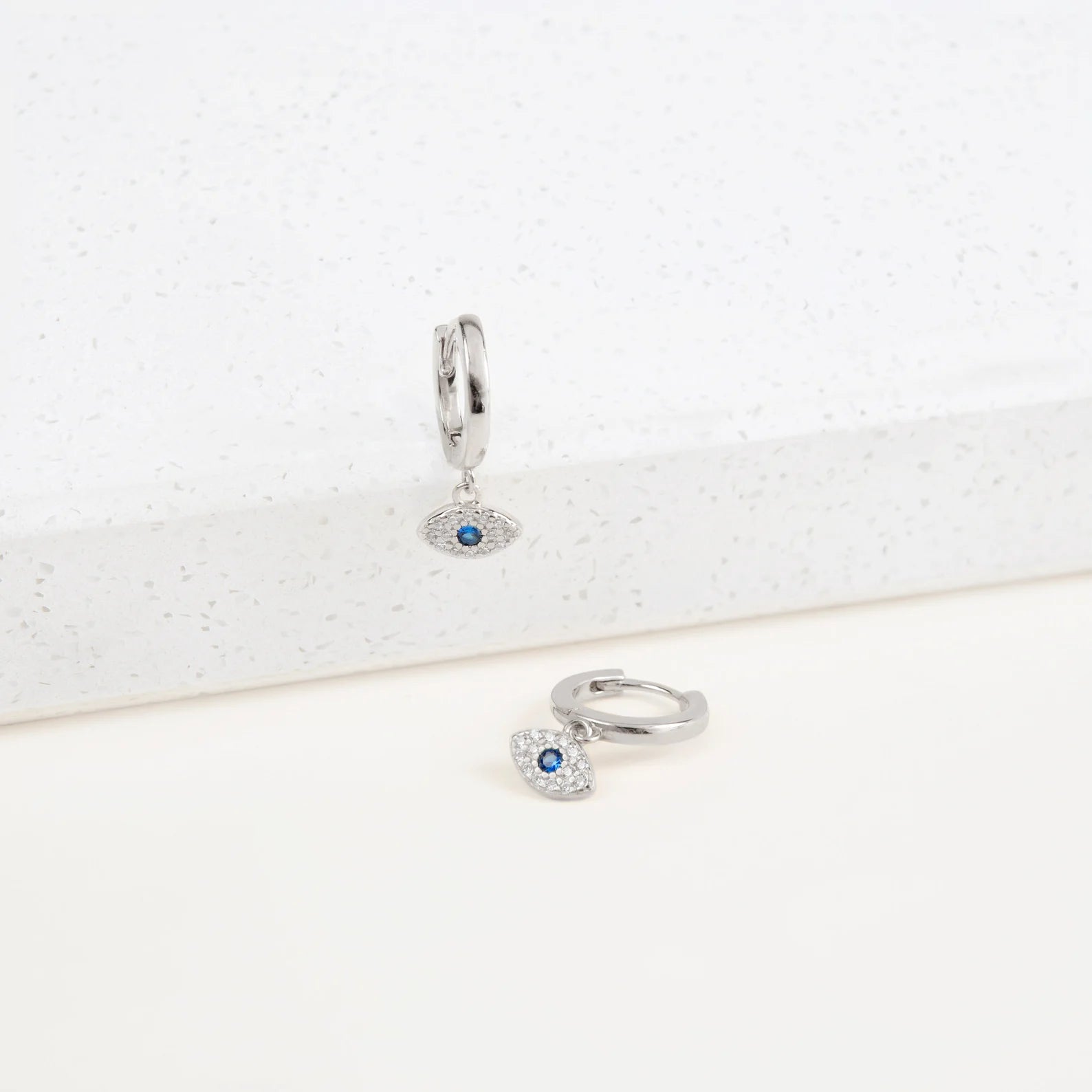 Evil Eye Jewelry • Dainty Eye Earrings