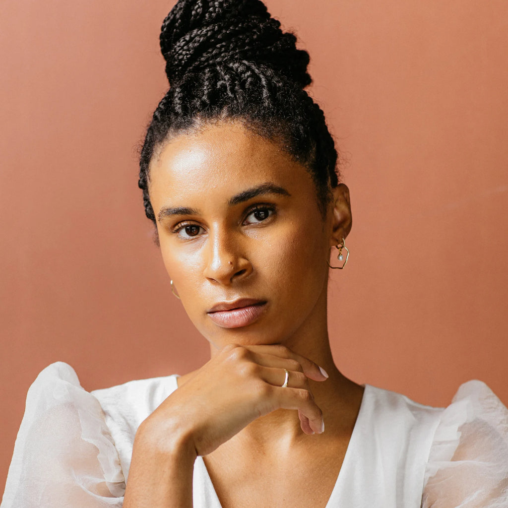 Simple Elegant Zircon Pearl Earrings