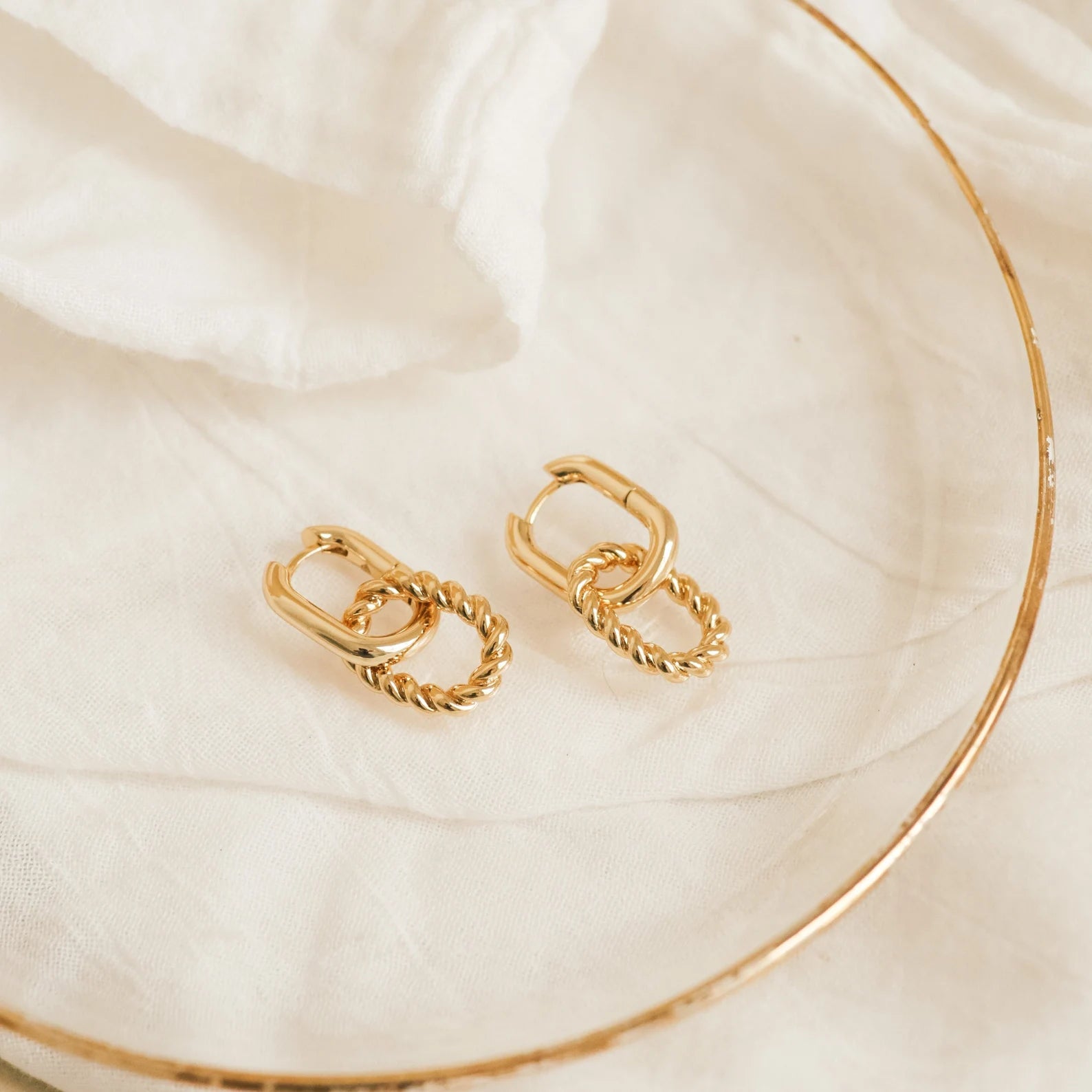 Hoop Earrings • Statement Dangle Huggie Earrings