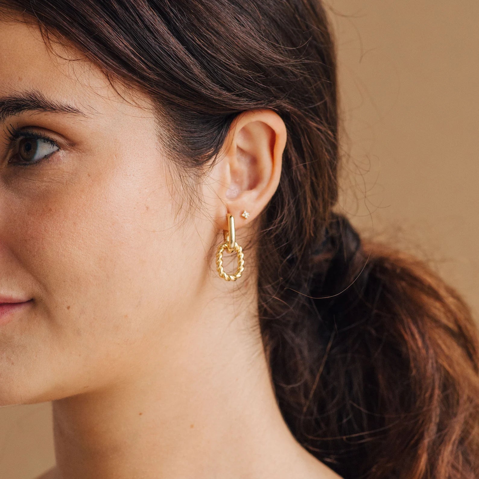 Hoop Earrings • Statement Dangle Huggie Earrings