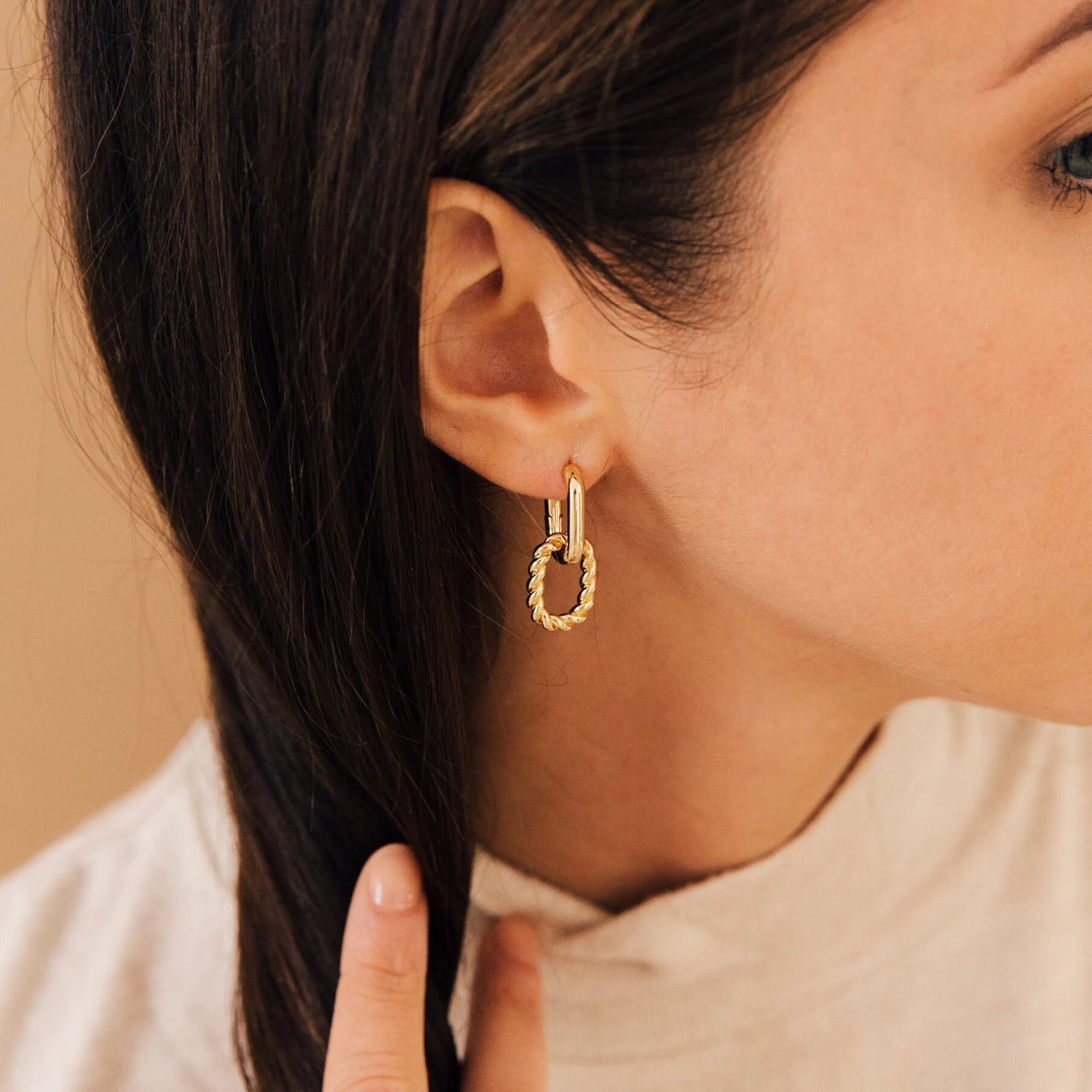 Hoop Earrings • Statement Dangle Huggie Earrings