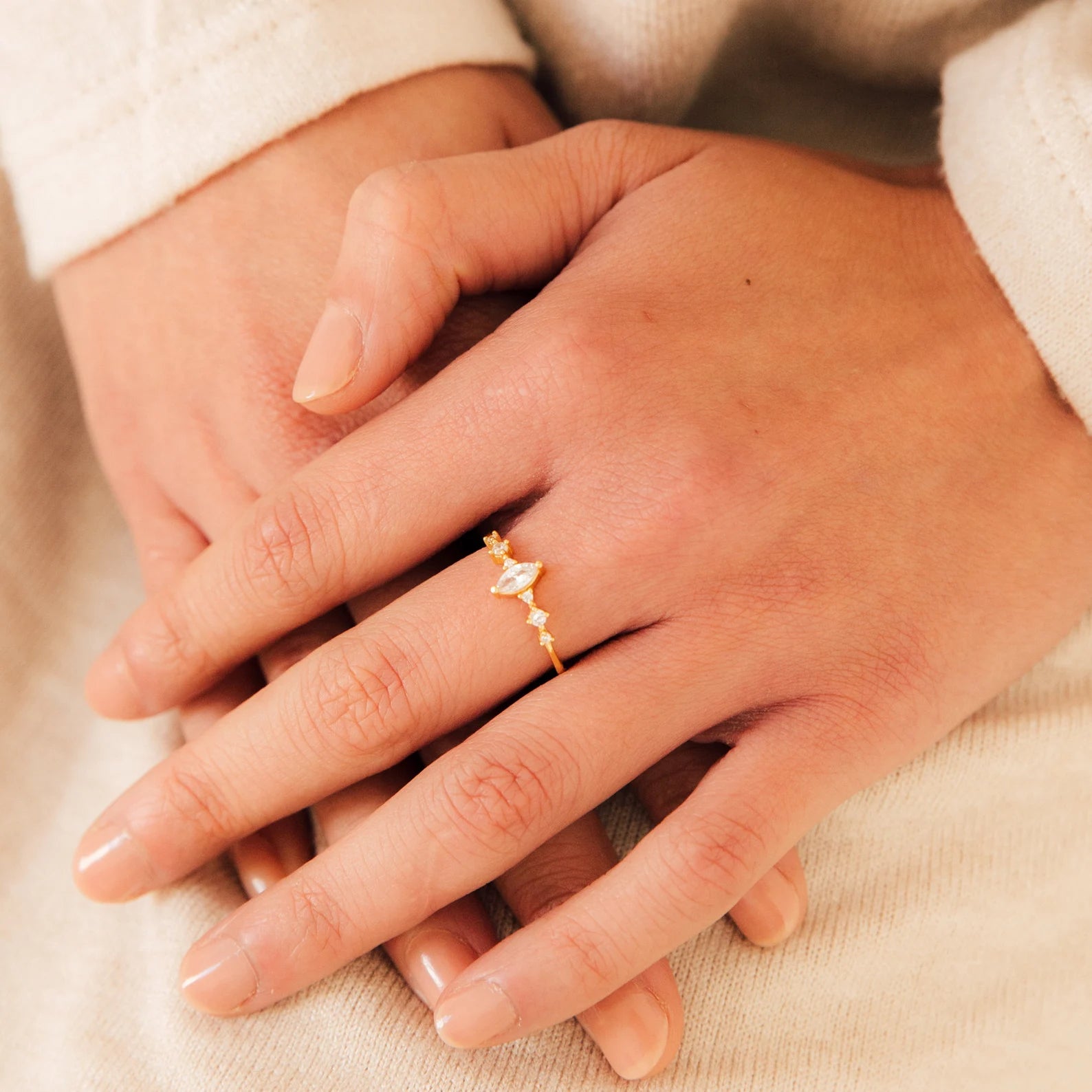 Harlow Diamond Ring in 18K Gold