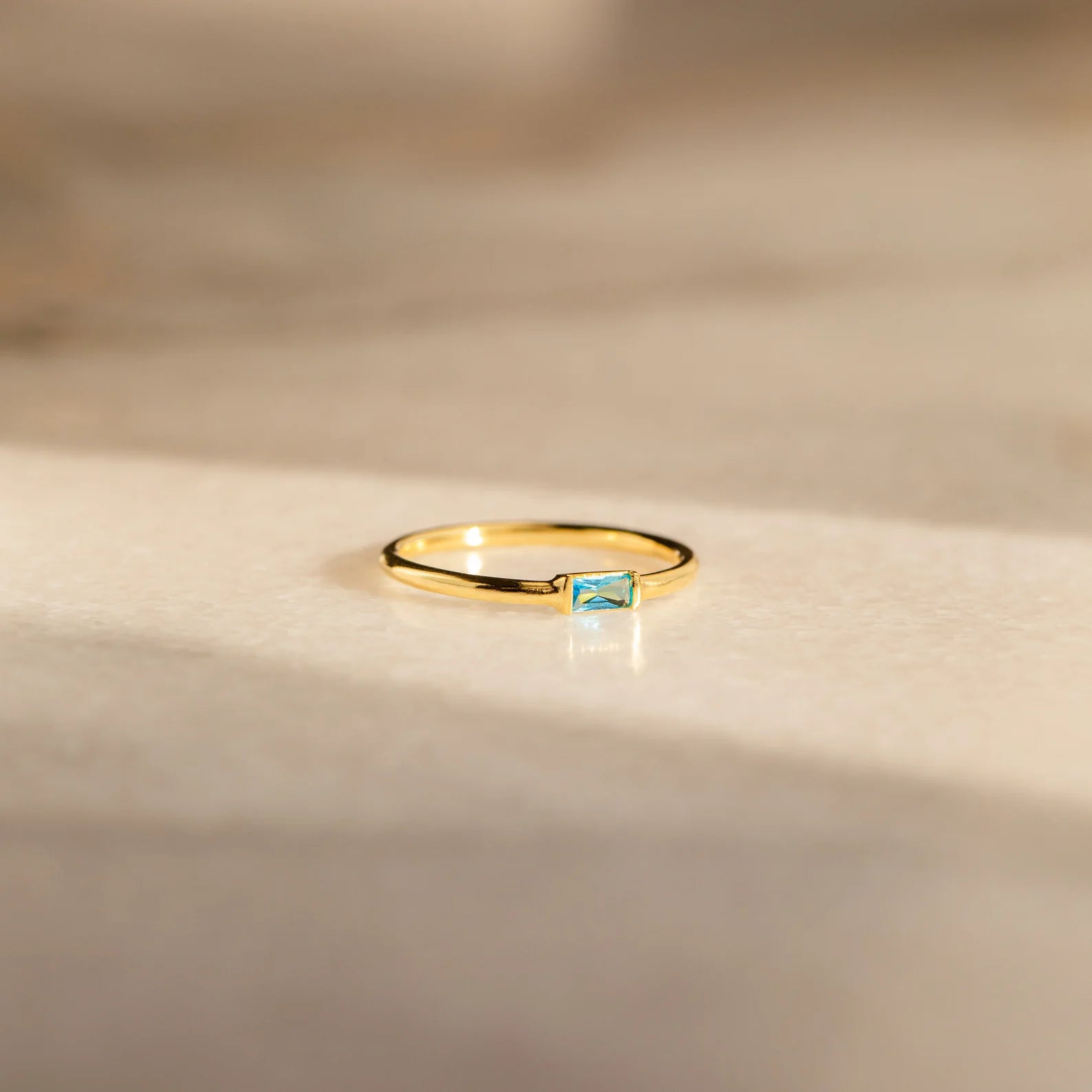 Baguette Birthstone Ring