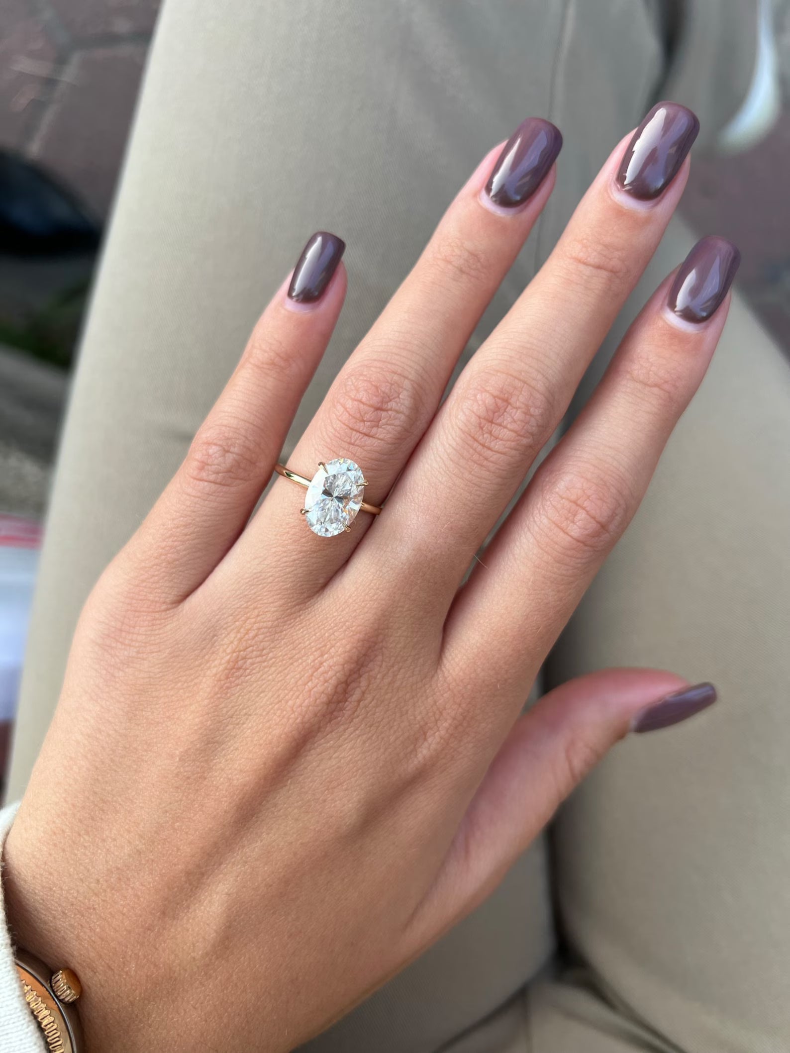 Ring Carbon Diamond Zircon Classic