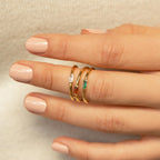 Baguette Birthstone Ring