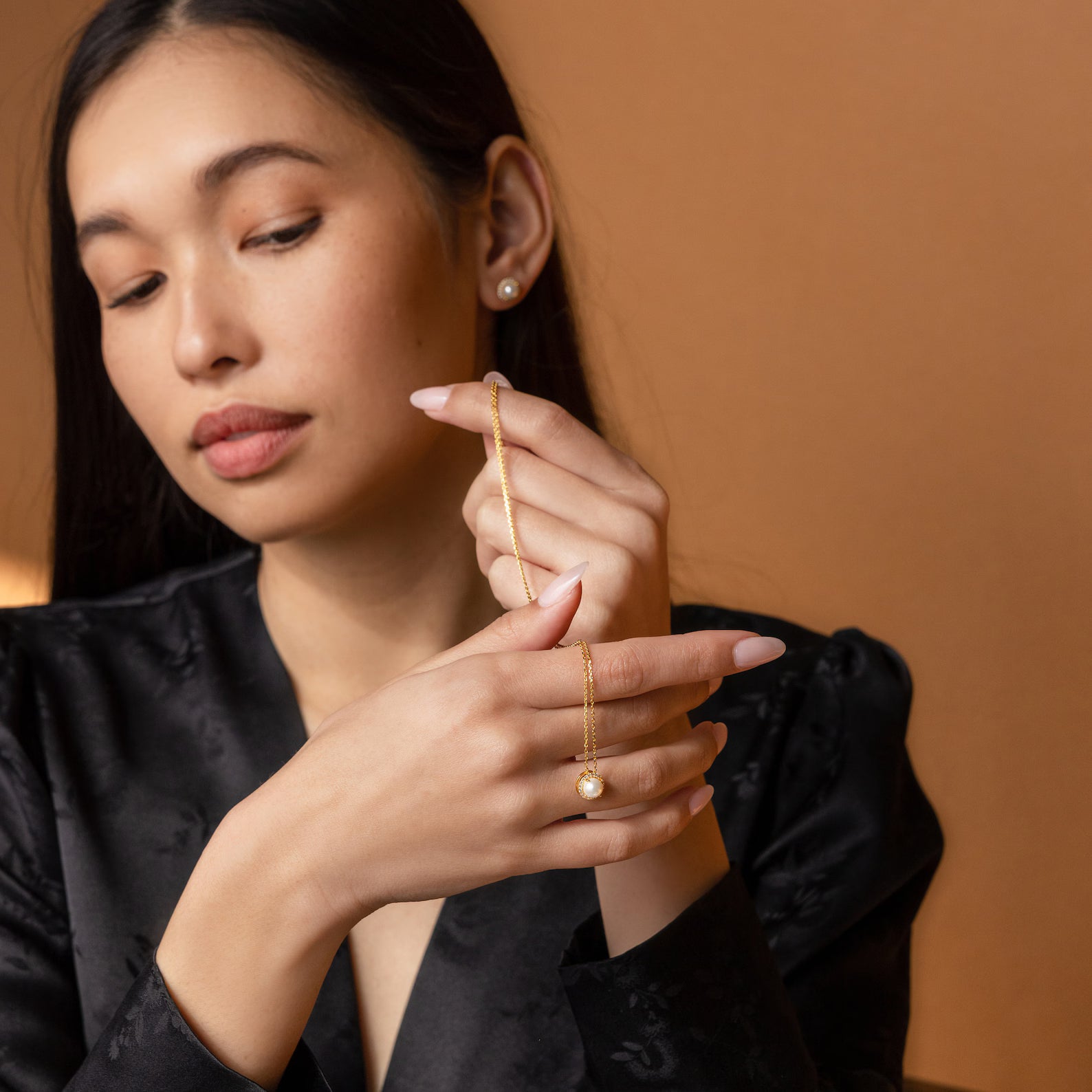 Halo Birthstone Necklace