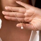 French Style Zircon Necklace – Elegant Minimalist Jewelry