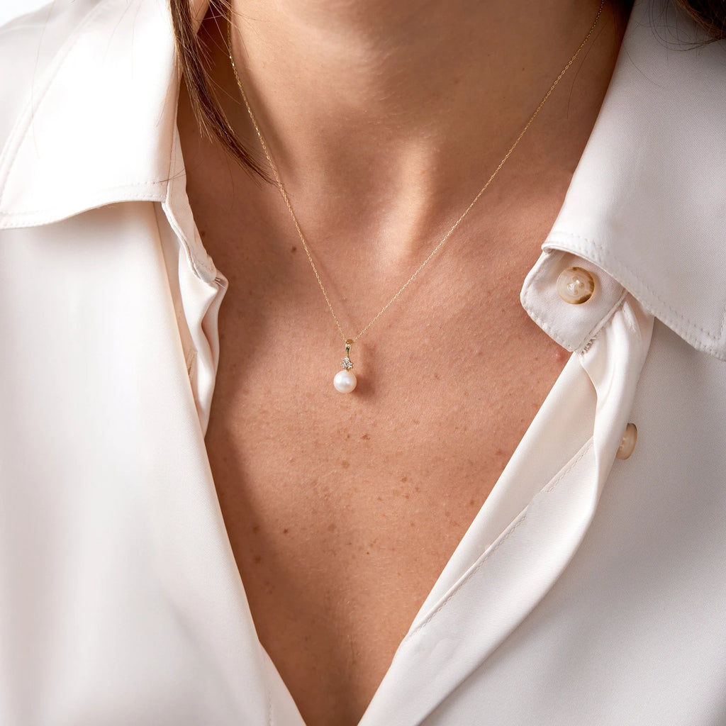 French Style Zircon Necklace – Elegant Minimalist Jewelry