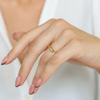 Gold Snake Ring, Dainty Adjustable ring