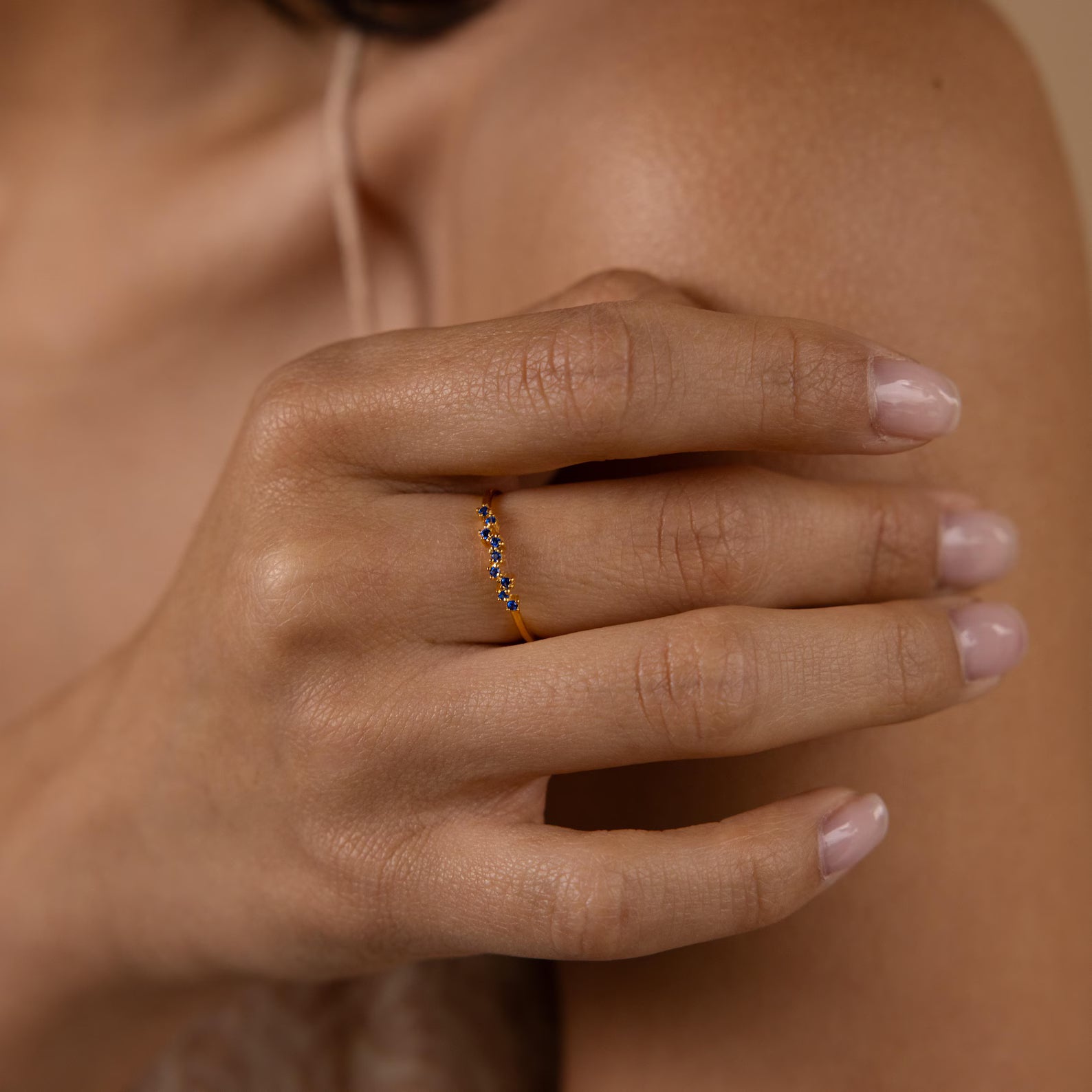 Tiny Cluster Birthstone Ring
