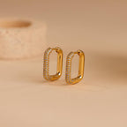 Chunky Pave Link Earrings