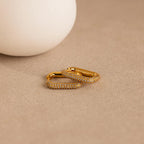 Chunky Pave Link Earrings