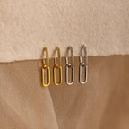 Pave Link Drop Earrings