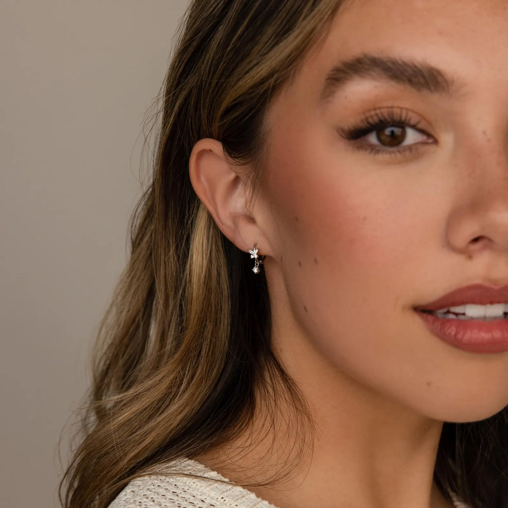 Diamond Butterfly Huggies