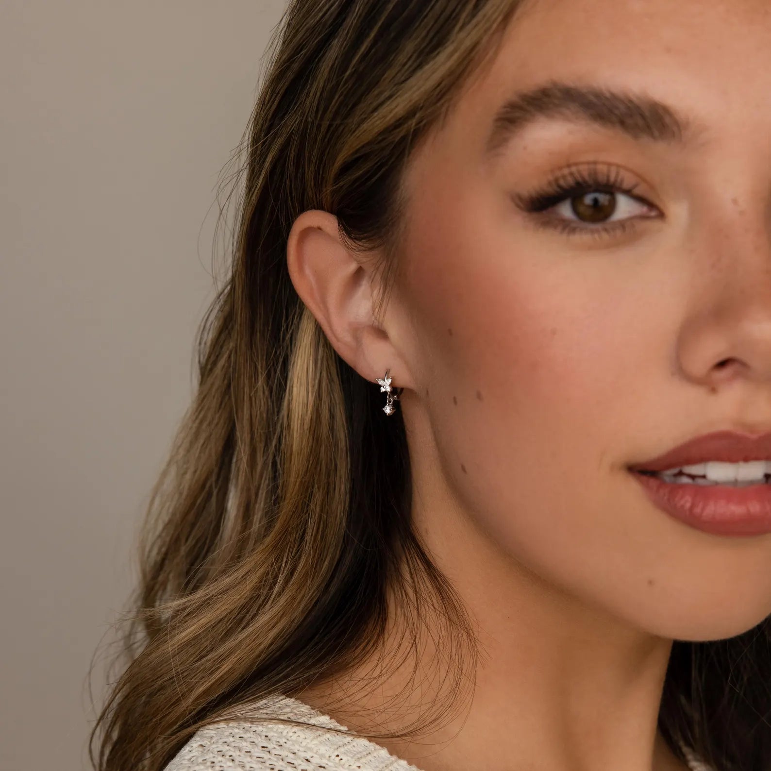 Diamond Butterfly Huggies