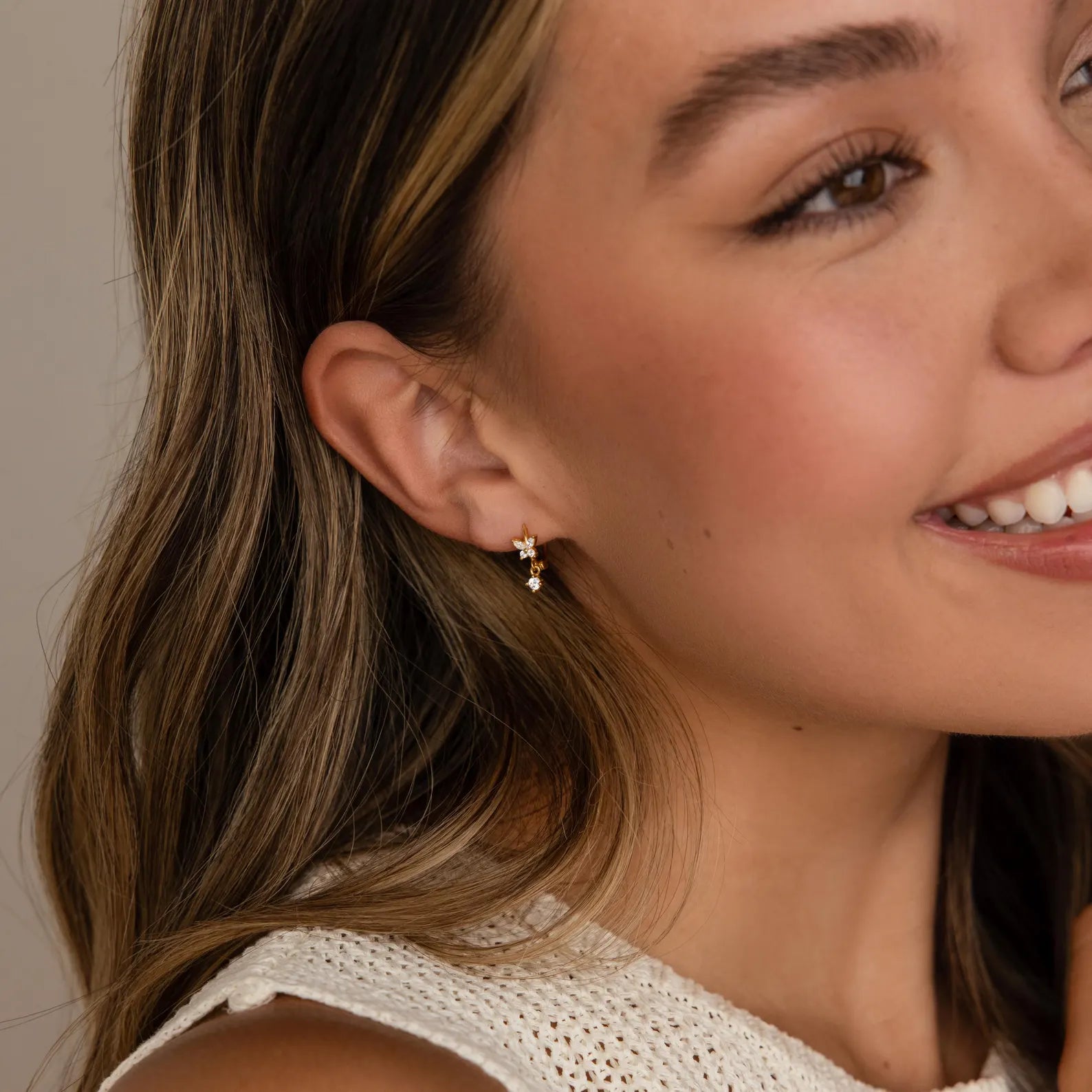 Diamond Butterfly Huggies