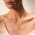 Horizontal Pod Birthstone Necklace