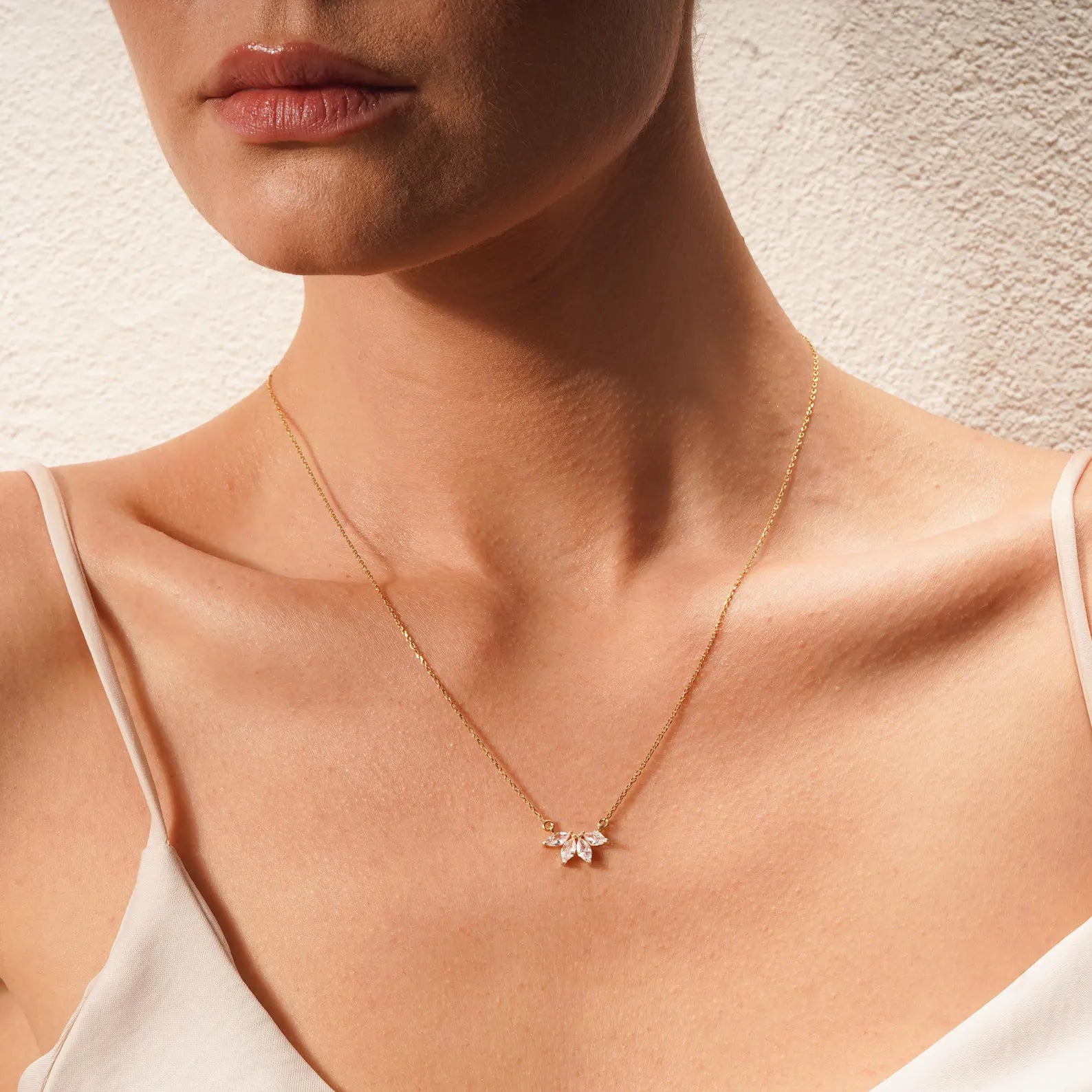 Horizontal Pod Birthstone Necklace