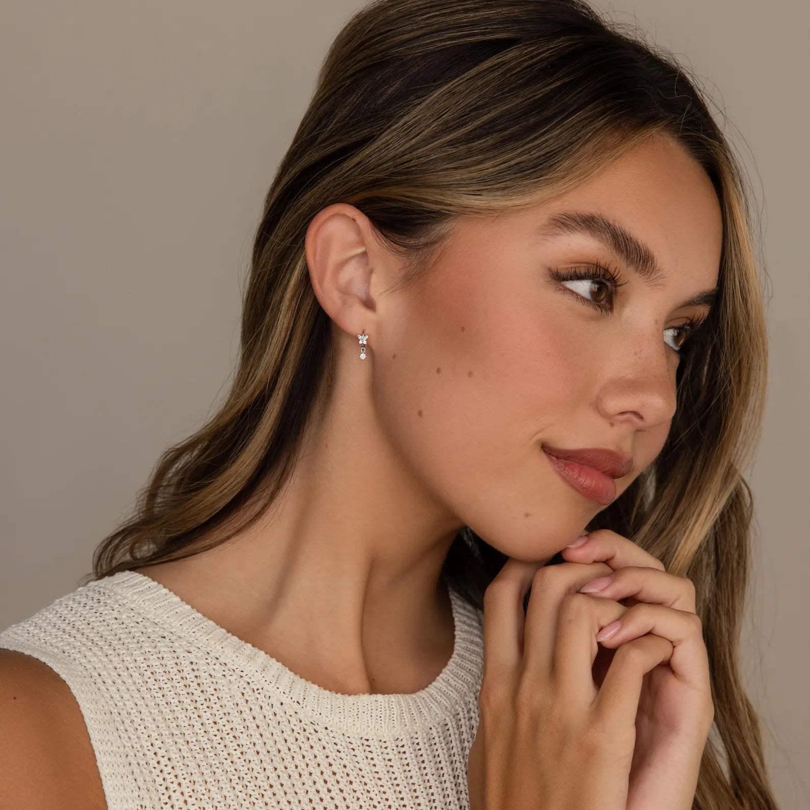 Diamond Butterfly Huggies