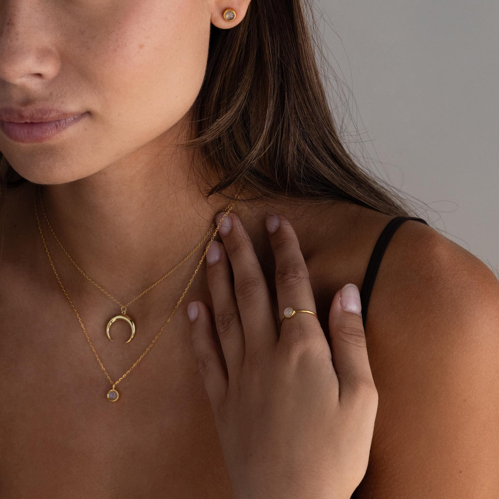 Labradorite Crystal Ring