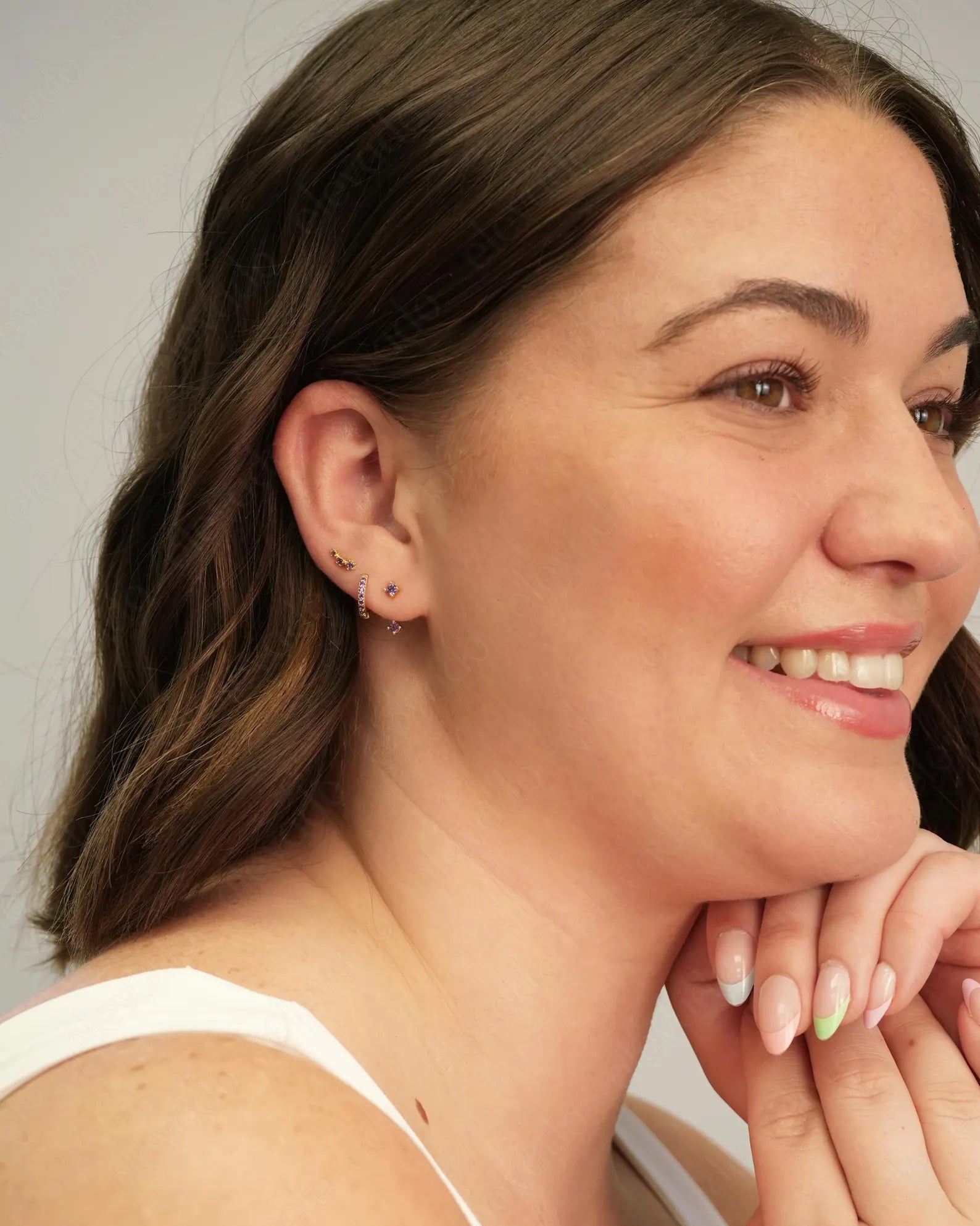 Amethyst Ear Jackets