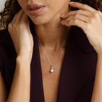French Style Zircon Necklace – Elegant Minimalist Jewelry