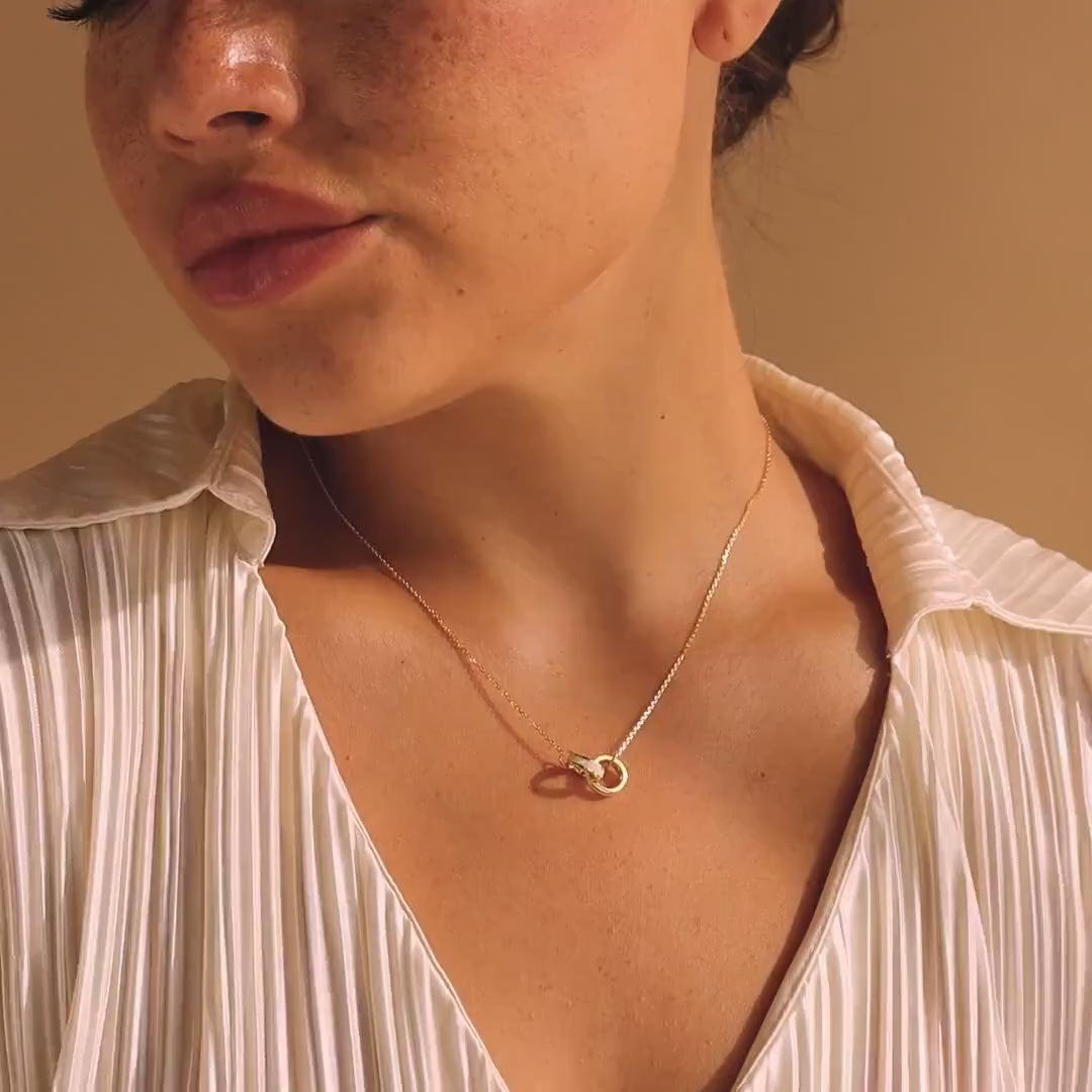 Necklace & Bracelet Interlocking Opal Inlay