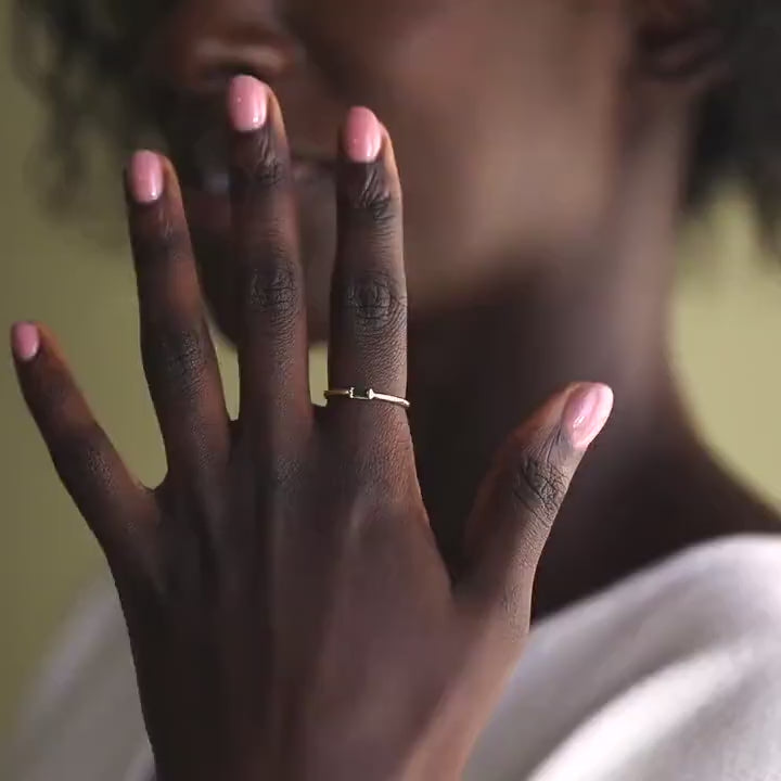 Baguette Birthstone Ring