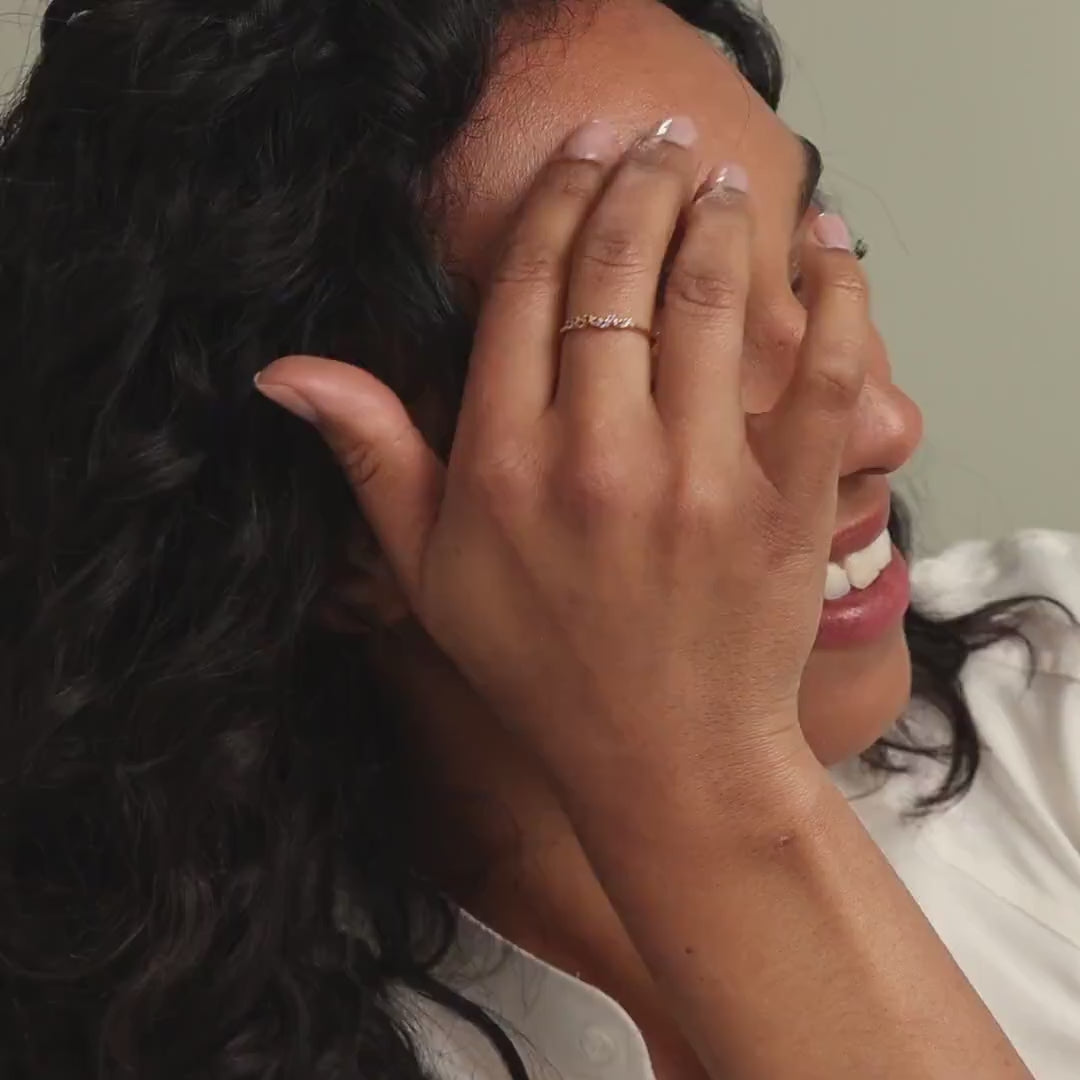 Tiny Cluster Birthstone Ring