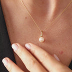 French Style Zircon Necklace – Elegant Minimalist Jewelry