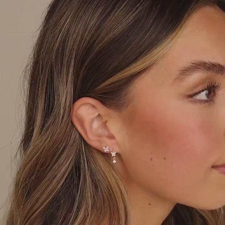 Diamond Butterfly Huggies