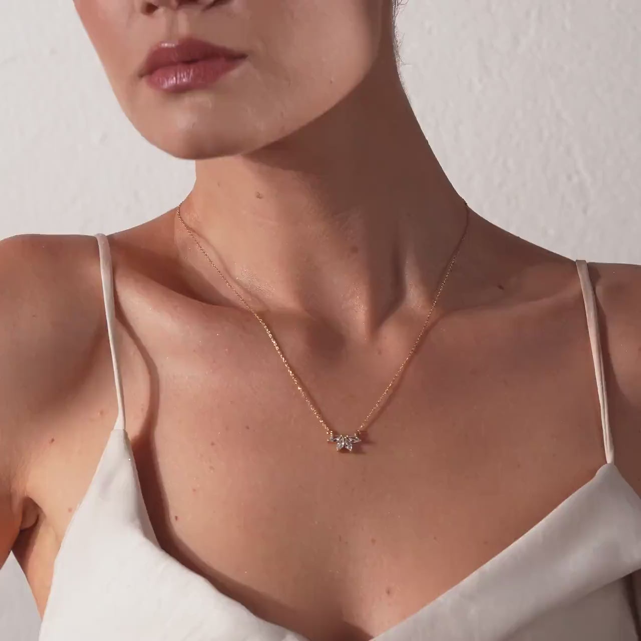 Horizontal Pod Birthstone Necklace