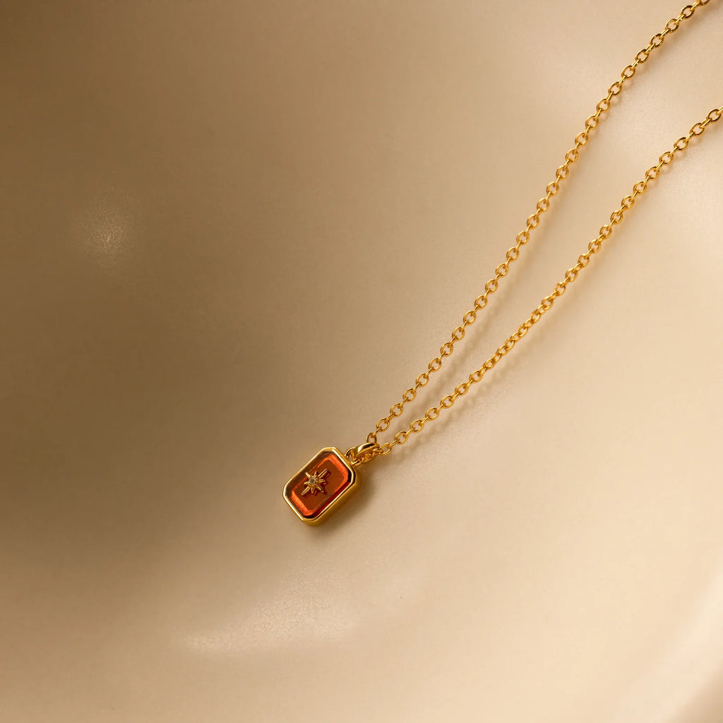North Star Garnet Necklace