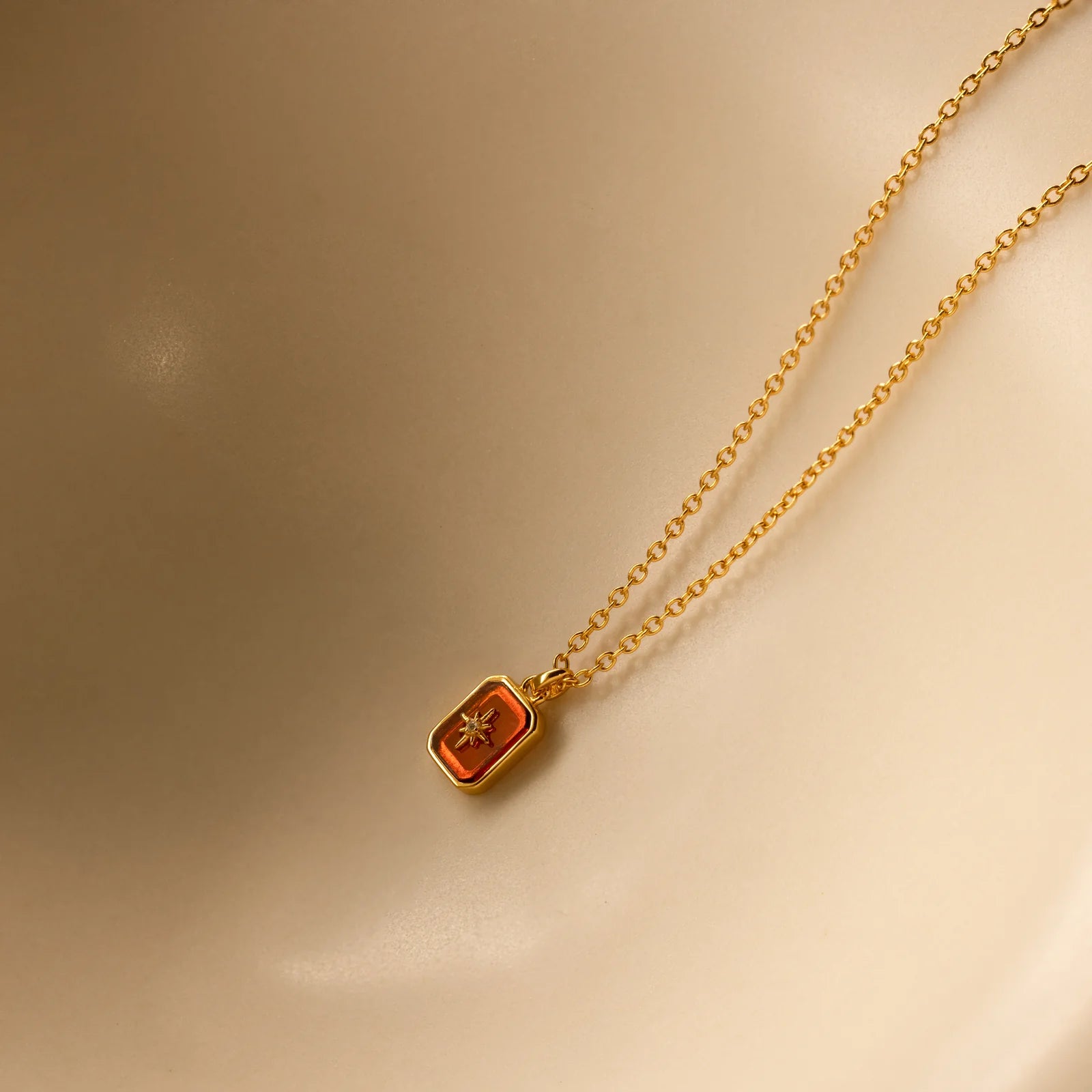 North Star Garnet Necklace